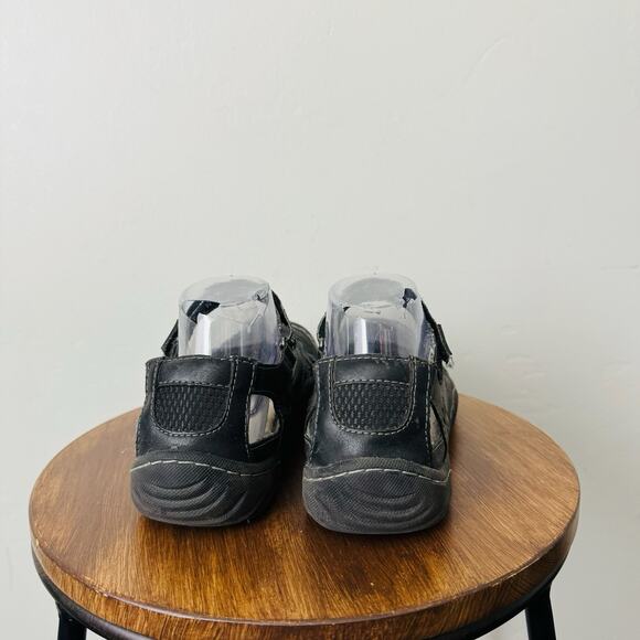 JBU Jambu Black Leather Wildflower Mary Jane Shoes Women’s Size 8.5 - Picture 5 of 10